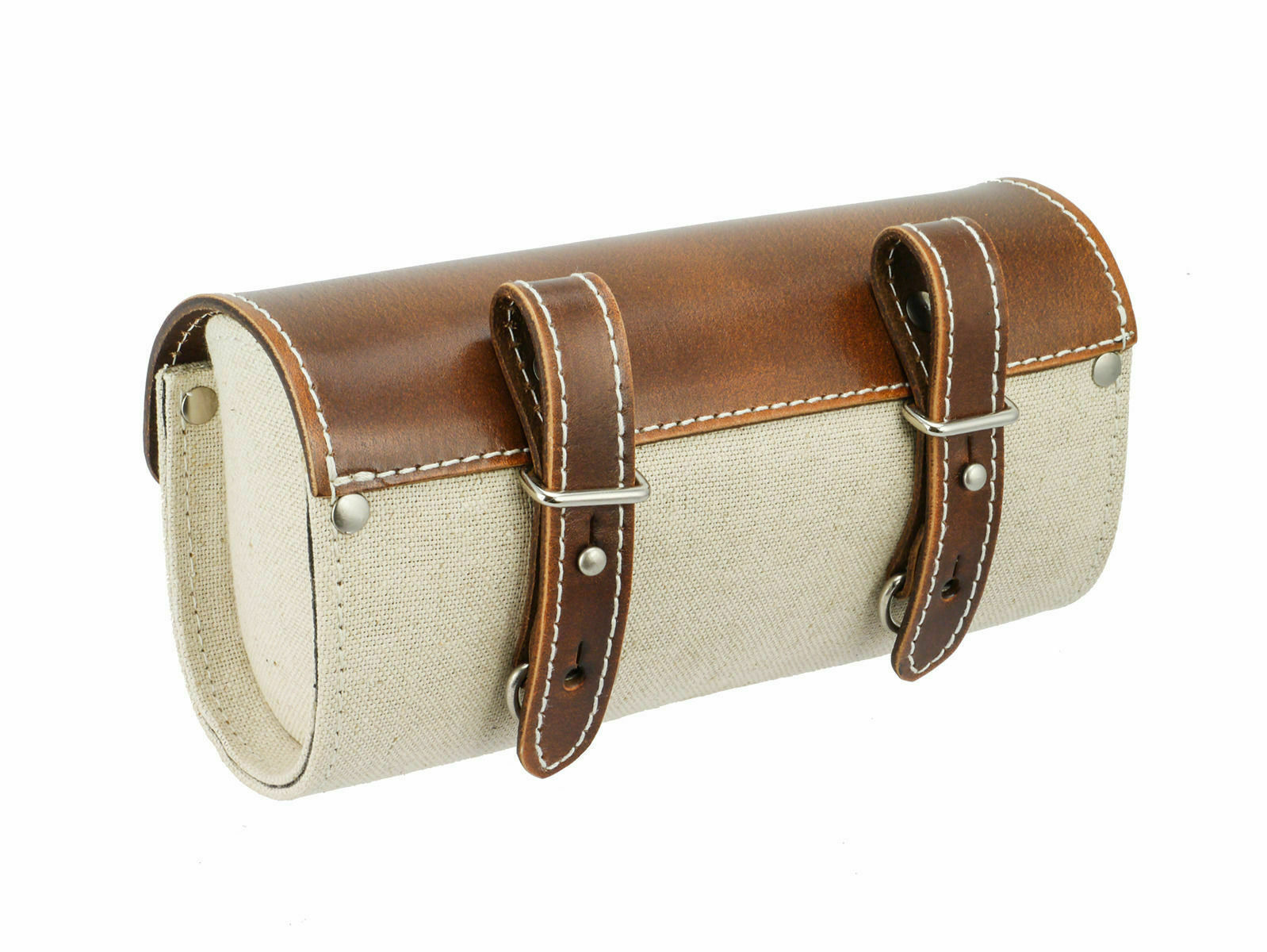 Buy Vintage Bike Leather Linen Saddle Bag | CD