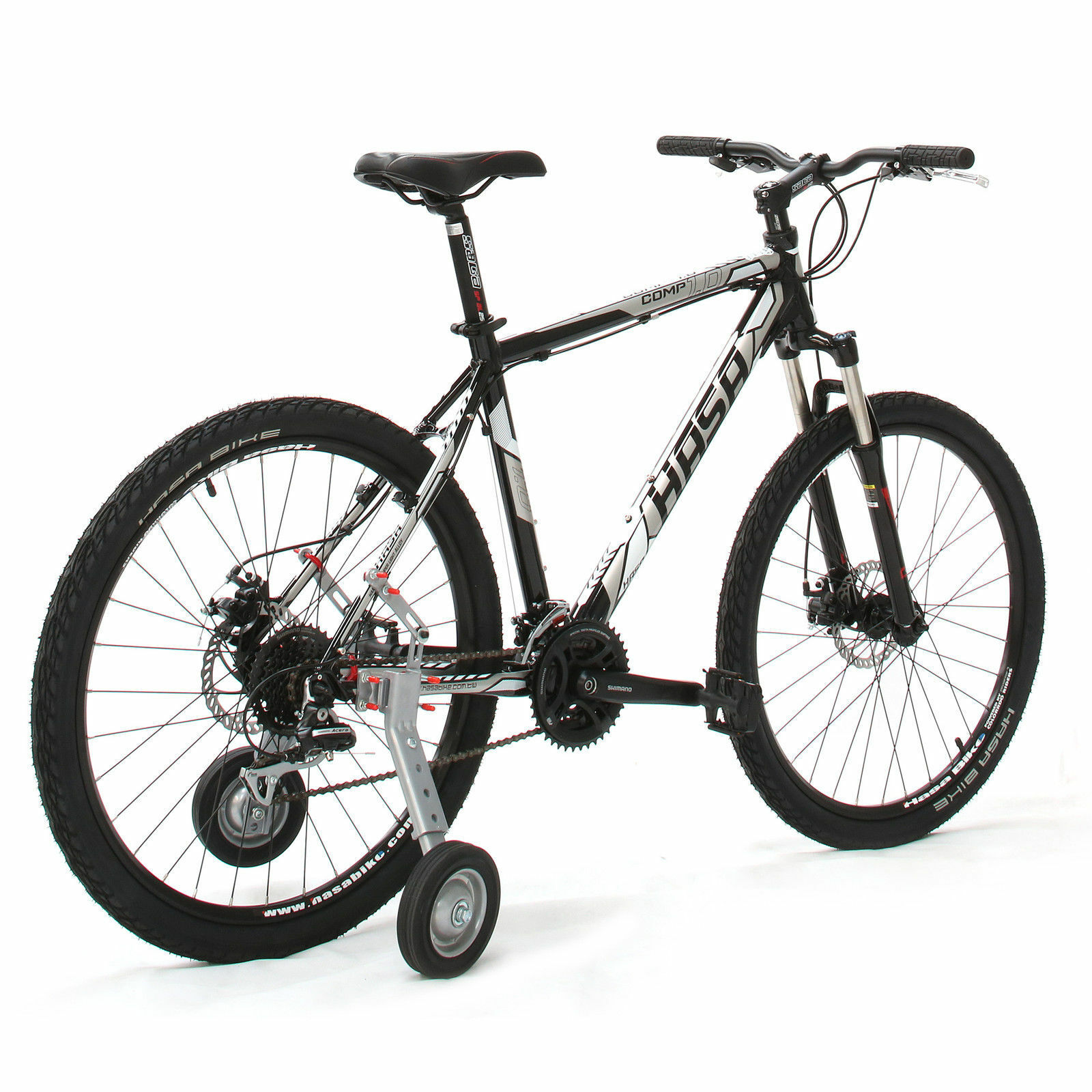 mountain bike with training wheels
