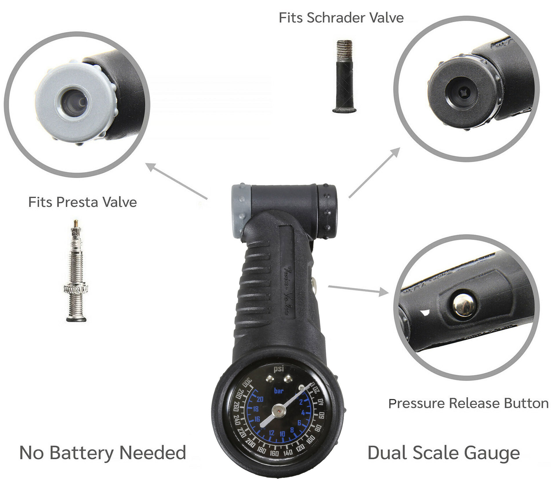 pressure gauge presta