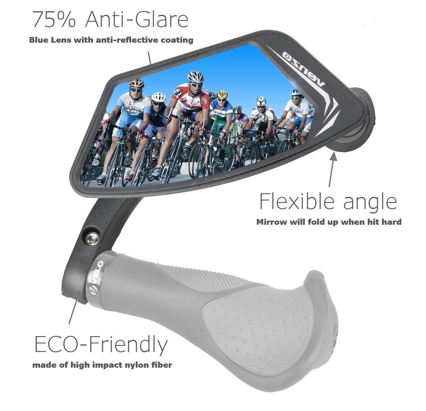 venzo bike mirror