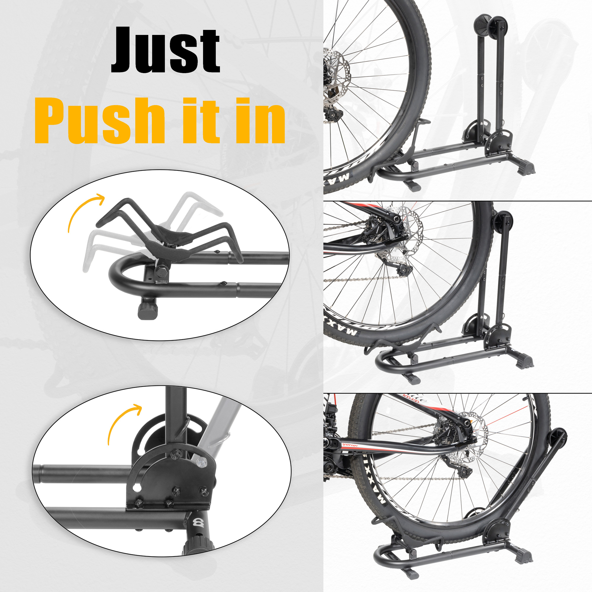 BIKEHAND Bike Floor Parking Rack Storage Stand Bicycle