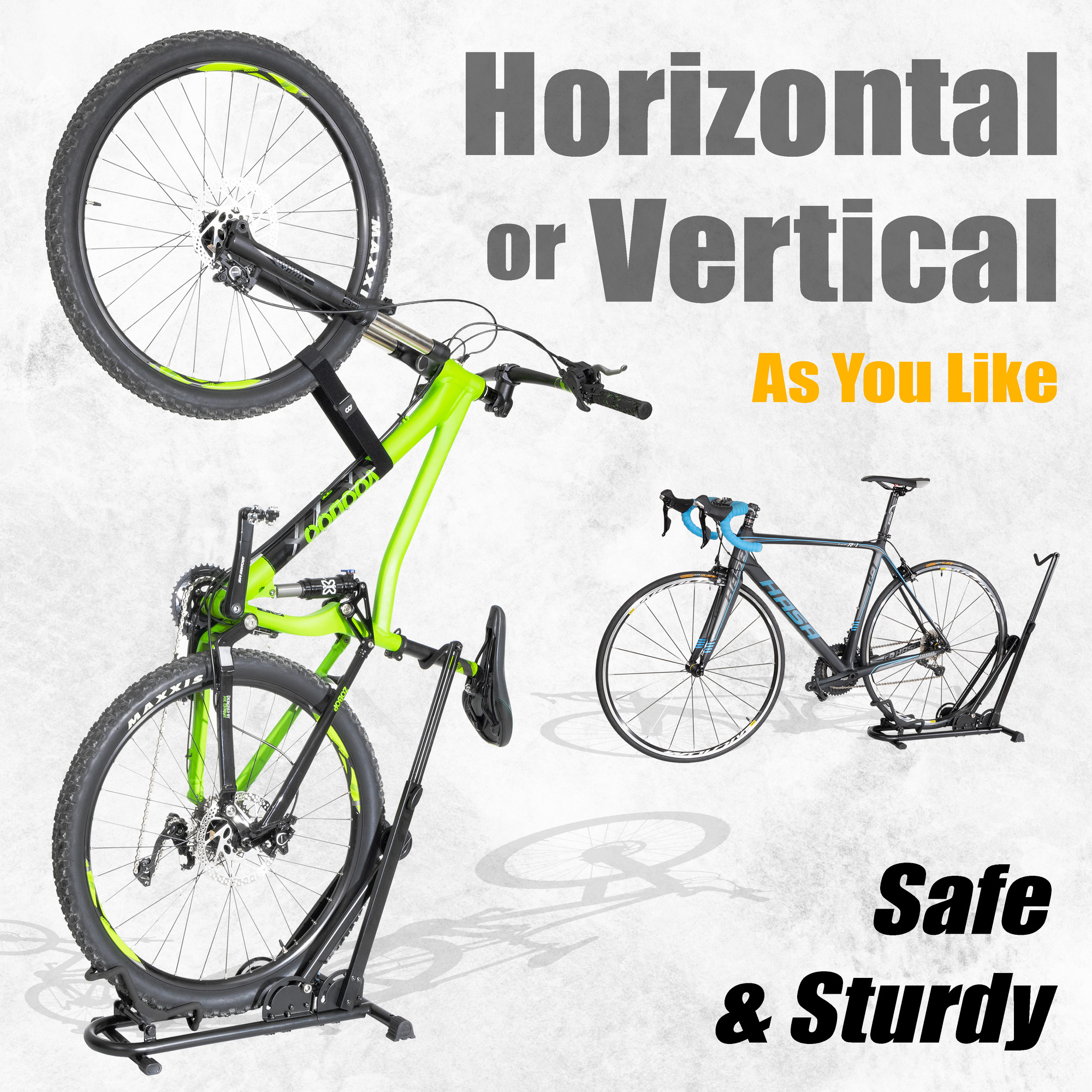 Vertical/ Horizontal Bicycle Stand Indoor Bike Storage Parking Stand For  24-29 700C Road Mountain Bike Rack Holder Accessories