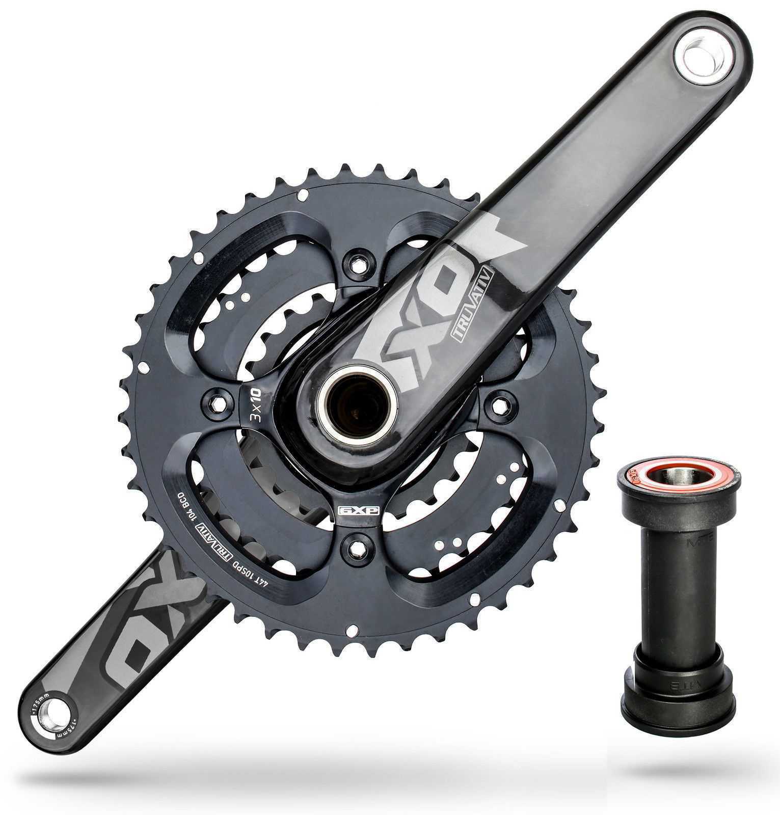 Sram Truvativ X0 Mountain Bike Carbon Crankset 44-33-22 3x10 Speed ...