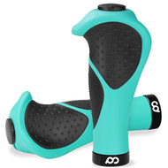 CyclingDeal Mountain Bike Grips Bicycle Handlebar Grips - Soft Gel Ergonomic Bike Handlebar Grips Anti-Slip Design for MTB Grips - in Turquoise Green