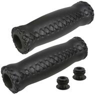 CyclingDeal MTB Bike Grips Bicycle Handlebar Grips - MTB Grips Bike Handlebar Grips Great for Beach Cruiser - Soft Cushioned Thick Vinyl 125mm - Black