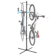 CD 2 Bike Vertical Freestanding Rack - Fully Adjustable Gravity Storage Stand - Safe & Secure for Hanging MTB Road Bikes - for Wheels Sizes up to 29"