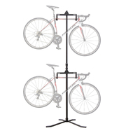 CyclingDeal 2 Bike Bicycle Vertical Hanger Parking Rack Gravity Floor Storage Stand for Garages or Apartments