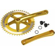 LASCO Track Fixie Road Bike Crank Crankset 165mm 46T Gold